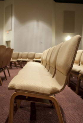 Church Chairs in a Row
